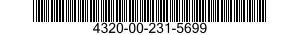 4320-00-231-5699 SLEEVE,SHAFT,PUMP 4320002315699 002315699