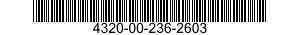 4320-00-236-2603  4320002362603 002362603