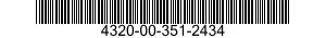 4320-00-351-2434 SLEEVE,SHAFT,PUMP 4320003512434 003512434