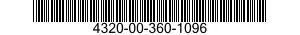 4320-00-360-1096  4320003601096 003601096