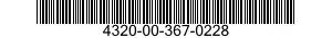 4320-00-367-0228  4320003670228 003670228