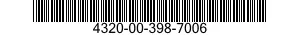 4320-00-398-7006 ROTOR,PUMP 4320003987006 003987006