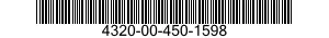 4320-00-450-1598 BARREL AND BEARING ASSEMBLY,RECIPROCATING PUMP 4320004501598 004501598