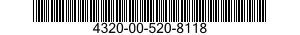 4320-00-520-8118 SLEEVE,SHAFT,PUMP 4320005208118 005208118