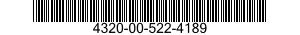 4320-00-522-4189 SLEEVE,SHAFT,PUMP 4320005224189 005224189