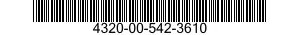 4320-00-542-3610  4320005423610 005423610