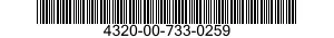 4320-00-733-0259  4320007330259 007330259