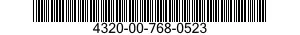 4320-00-768-0523 SLEEVE,SHAFT,PUMP 4320007680523 007680523