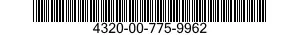 4320-00-775-9962 PUMP,AXIAL PISTONS 4320007759962 007759962