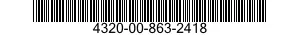 4320-00-863-2418 SEAL ASSEMBLY,SHAFT,SPRING LOADED 4320008632418 008632418