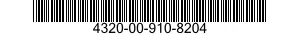4320-00-910-8204 SLEEVE,SHAFT,PUMP 4320009108204 009108204