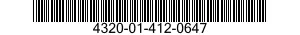 4320-01-412-0647 PARTS KIT,ROTARY PUMP 4320014120647 014120647