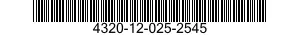 4320-12-025-2545 PISTON,CONTROL 4320120252545 120252545