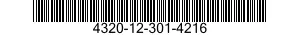 4320-12-301-4216 CYLINDER SLEEVE 4320123014216 123014216