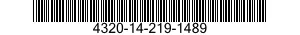 4320-14-219-1489  4320142191489 142191489