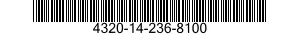 4320-14-236-8100  4320142368100 142368100