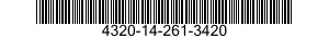 4320-14-261-3420  4320142613420 142613420