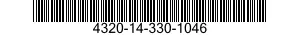 4320-14-330-1046 SLEEVE,SHAFT,PUMP 4320143301046 143301046