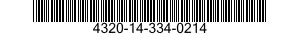 4320-14-334-0214  4320143340214 143340214