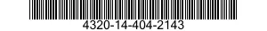 4320-14-404-2143 CORPS OSCILLANT EQU 4320144042143 144042143
