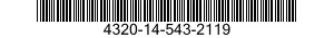 4320-14-543-2119 RESERVOIR,HYDRAULIC 4320145432119 145432119