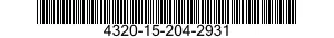 4320-15-204-2931 PESCANTE PER PMP HC 4320152042931 152042931