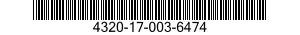 4320-17-003-6474 PUMP,RECIPROCATING 4320170036474 170036474