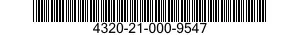4320-21-000-9547 BEARING,WASHER,THRUST 4320210009547 210009547