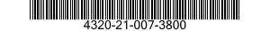 4320-21-007-3800 VALVE,FOOT 4320210073800 210073800