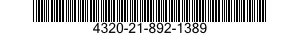 4320-21-892-1389 PARTS KIT,BEARING A 4320218921389 218921389