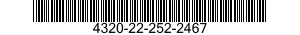 4320-22-252-2467  4320222522467 222522467