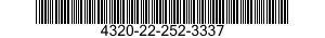 4320-22-252-3337  4320222523337 222523337