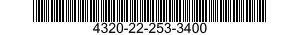 4320-22-253-3400  4320222533400 222533400