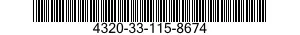 4320-33-115-8674 PUMP,ROTARY 4320331158674 331158674