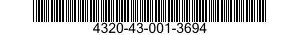 4320-43-001-3694 HOUSING SECTION,LIQUID PUMP 4320430013694 430013694