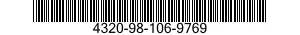 4320-98-106-9769 SHAFT,TRANSMISSION,PUMP 4320981069769 981069769
