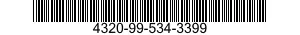 4320-99-534-3399 BEARING,TURBINE SHA 4320995343399 995343399