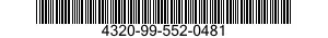 4320-99-552-0481  4320995520481 995520481
