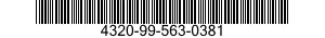 4320-99-563-0381 SLEEVE,SHAFT,PUMP 4320995630381 995630381