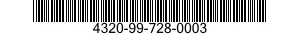 4320-99-728-0003 SEAL,DECK 4320997280003 997280003