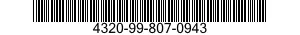 4320-99-807-0943  4320998070943 998070943