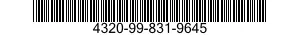 4320-99-831-9645 CYLINDER ASSEMBLY,ACTUATING,LINEAR 4320998319645 998319645