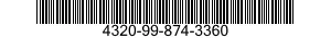 4320-99-874-3360 ROTOR,PUMP 4320998743360 998743360