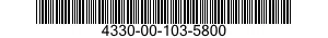 4330-00-103-5800 BRACKET,FILTER MOUNTING 4330001035800 001035800