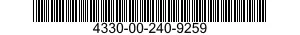 4330-00-240-9259 FILTER ELEMENT,FLUID 4330002409259 002409259