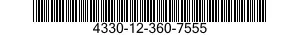 4330-12-360-7555 PURIFIER,CENTRIFUGAL,OIL 4330123607555 123607555