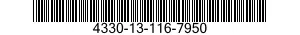 4330-13-116-7950  4330131167950 131167950