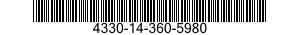4330-14-360-5980 BRACKET,FILTER MOUNTING 4330143605980 143605980