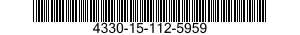 4330-15-112-5959 FILTER ELEMENT,FLUI 4330151125959 151125959