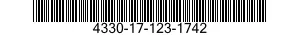 4330-17-123-1742 FILTER ELEMENT,COALESCER,FILTER-SEPARATOR,LIQUID FUEL 4330171231742 171231742